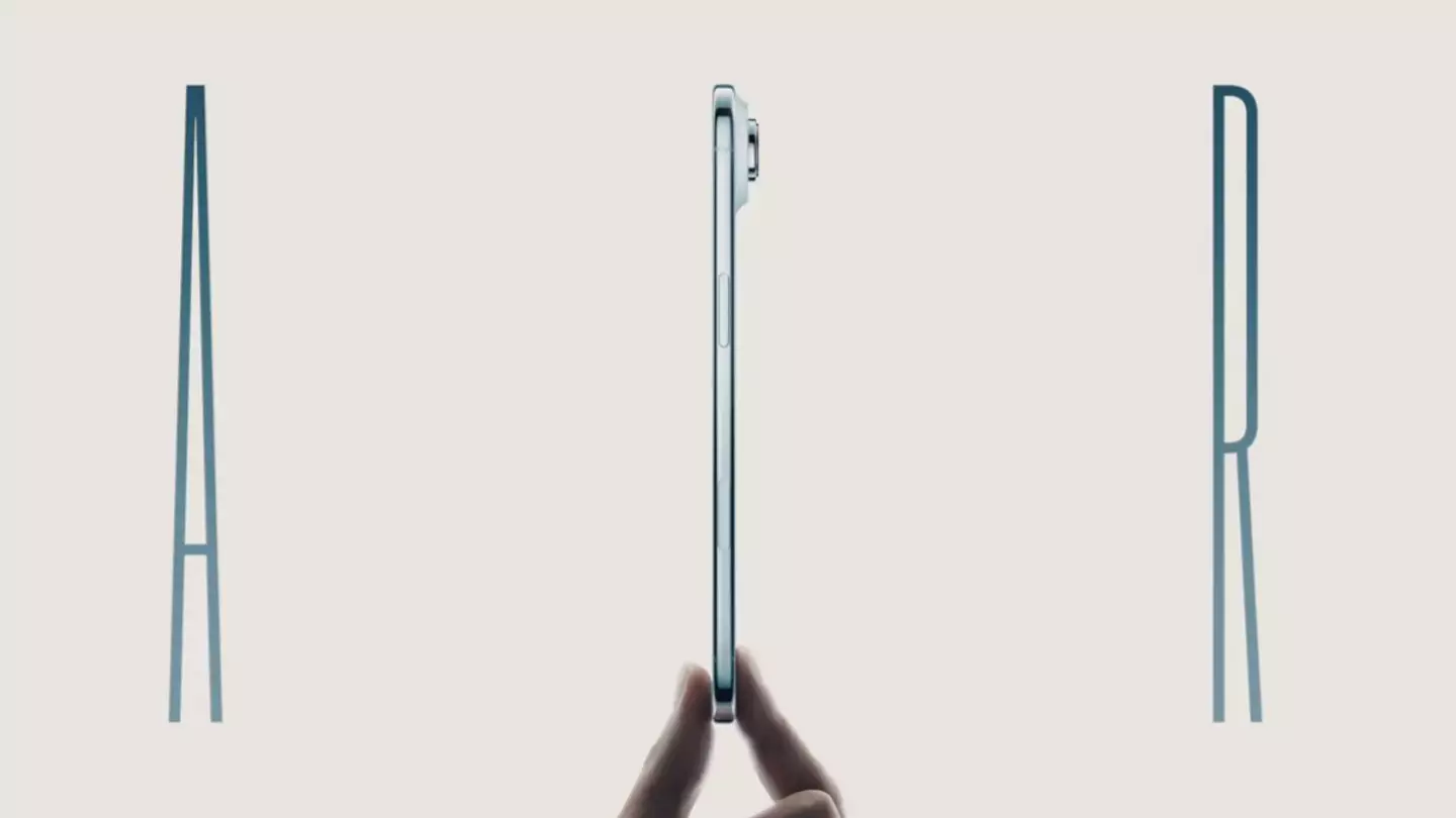 The iPhone Air is less than 6mm thick (Apple)