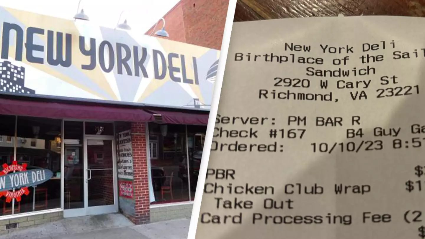 Restaurant slammed after charging customers card processing fee despite paying with cash