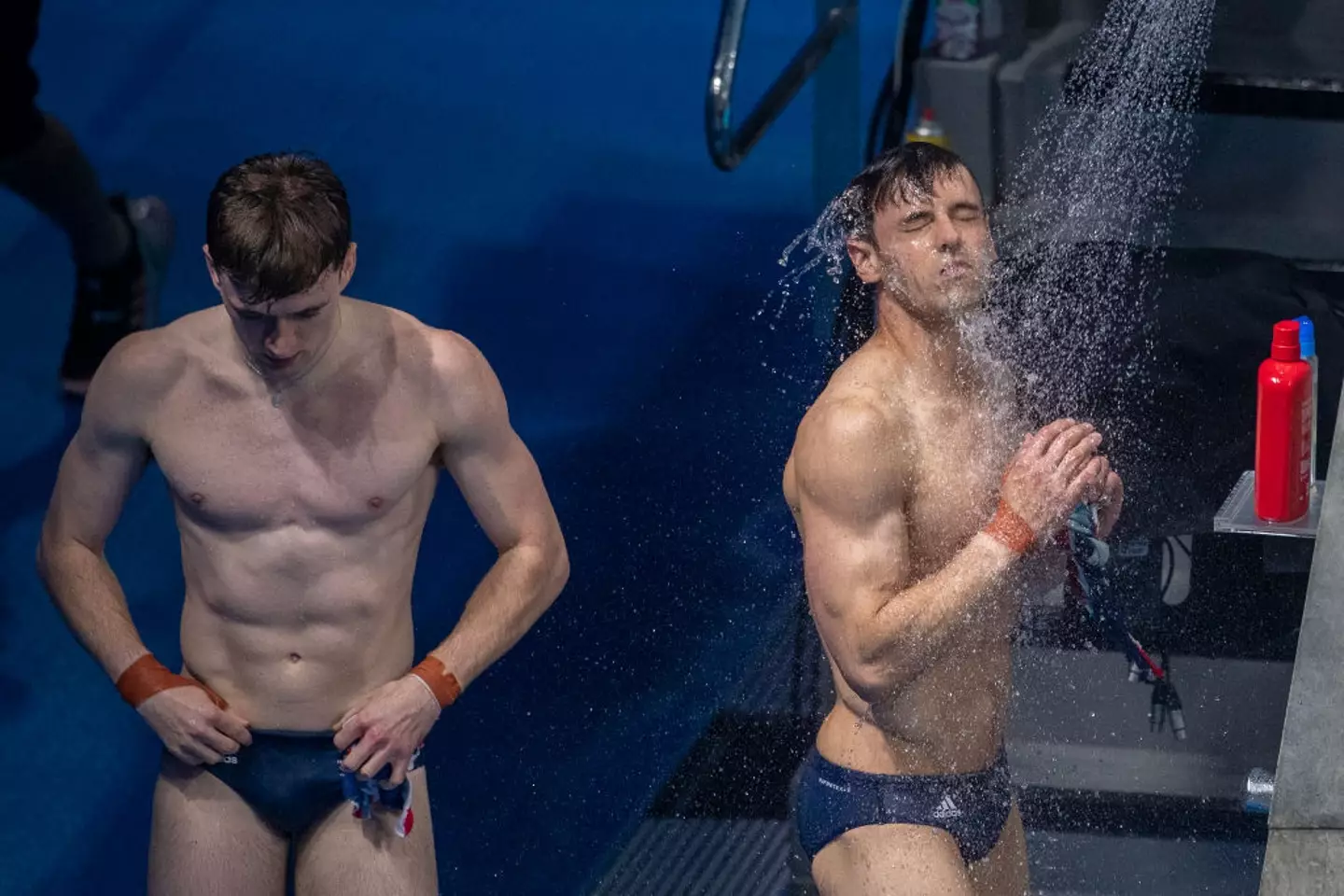 There's actually a very specific reason that divers shower. (Tim Clayton/Corbis via Getty Images)