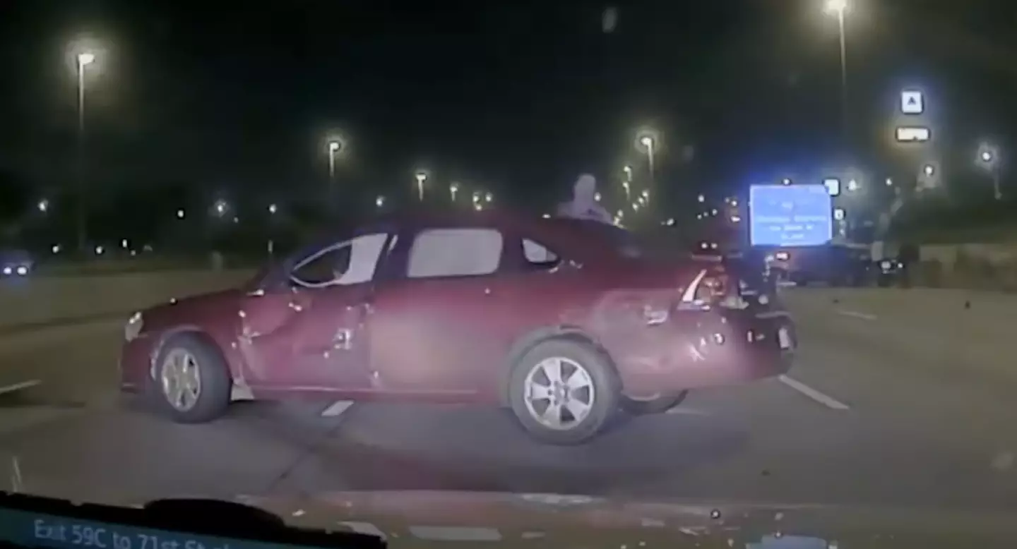 A State Trooper attended the scene of a crash in the Chicago area (Illinois State Police)