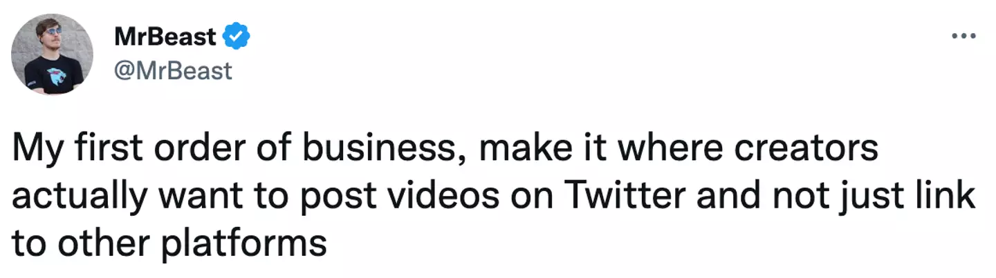MrBeast shared what he would do if he became Twitter CEO.