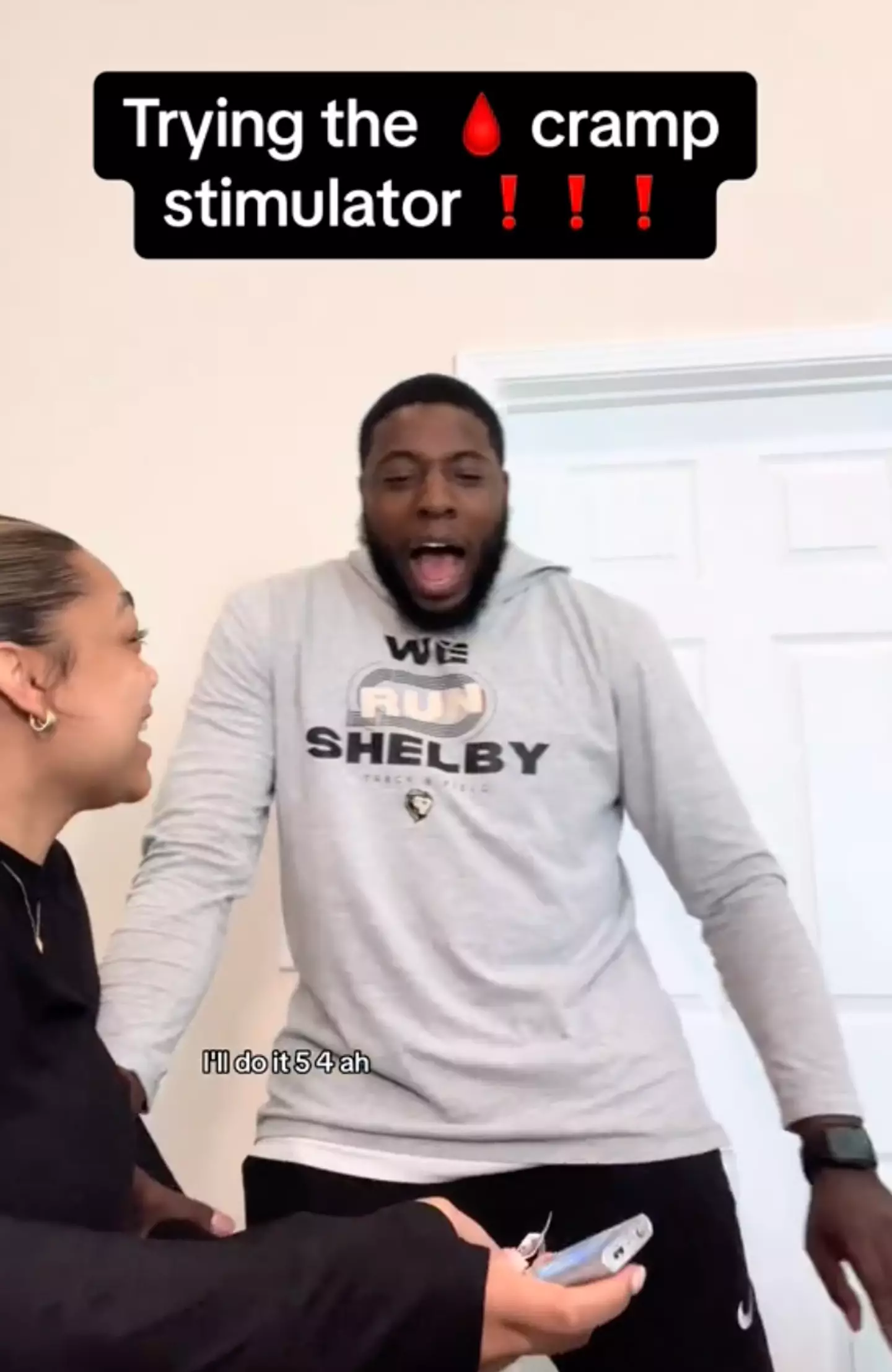 It's safe to say that he didn't enjoy the cramp simulator. (TikTok/mr&mrsblack)