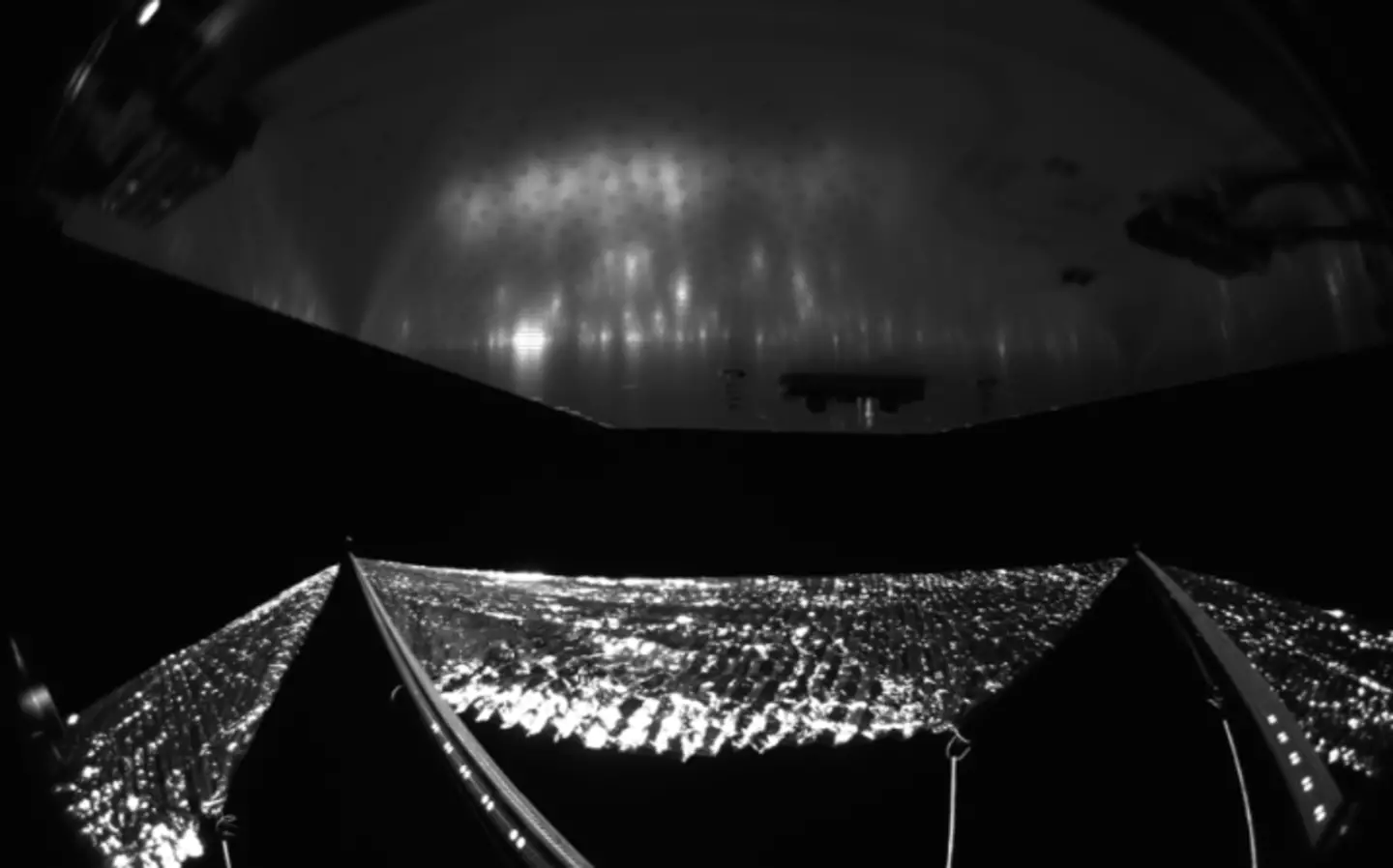 The NASA team noted a bend in one of the booms (NASA)