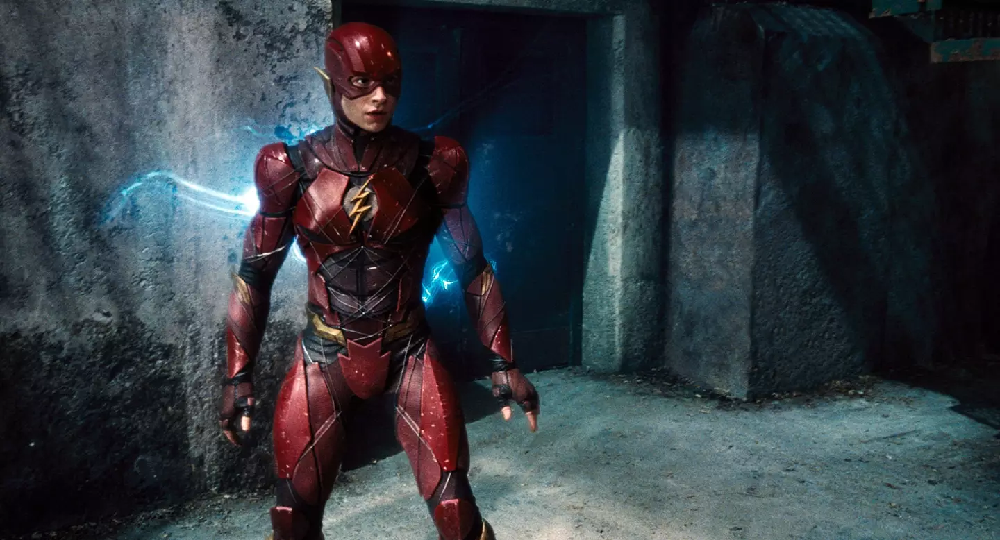 Embattled actor Ezra Miller as The Flash.
