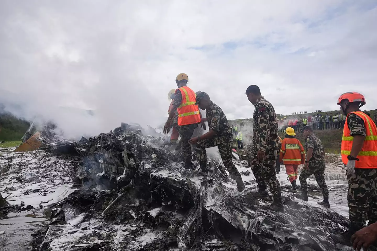 The pilot was the only survivor of the crash. (PRABIN RANABHAT/AFP via Getty Images)
