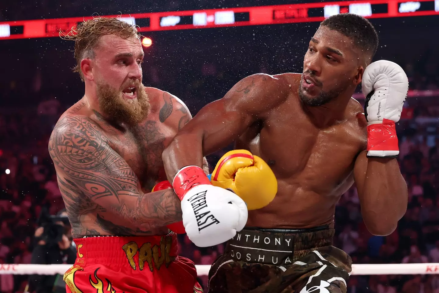 Both Jake Paul and Anthony Joshua will have gargantuan taxes to play (Ed Mulholland/Getty Images for Netflix)