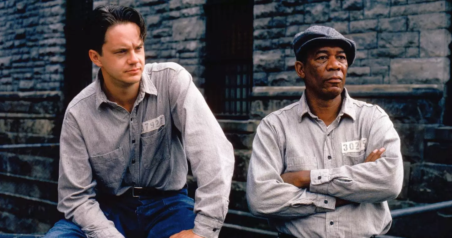 Morgan Freeman in The Shawshank Redemption.