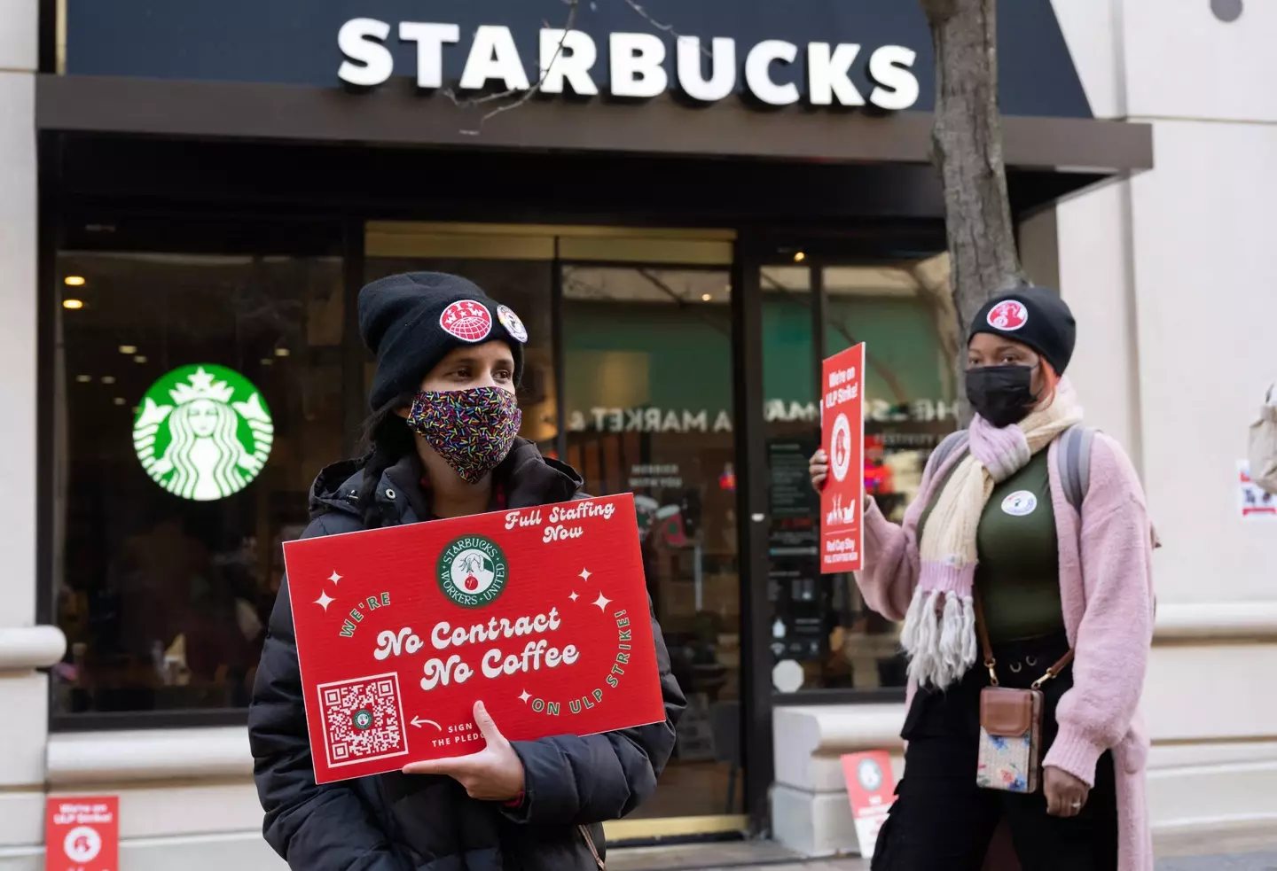 Starbucks employees have staged nation-wide strikes.