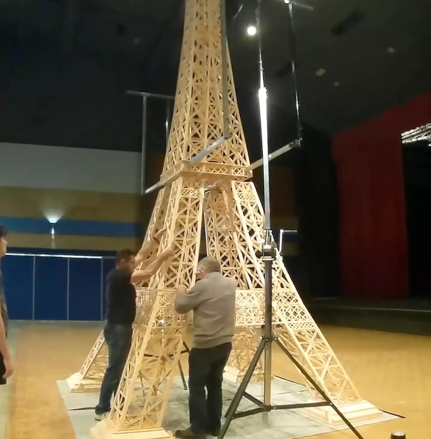 It took Plaud 4,200 hours to build his Eiffel Tower model.