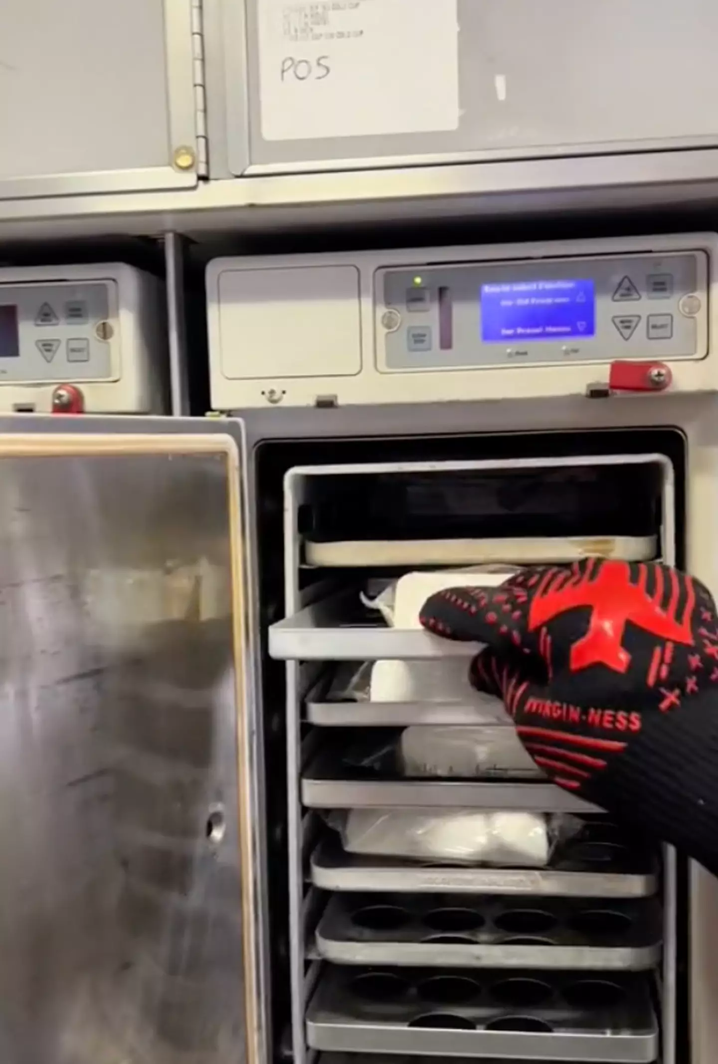 There are ovens onboard the plane.