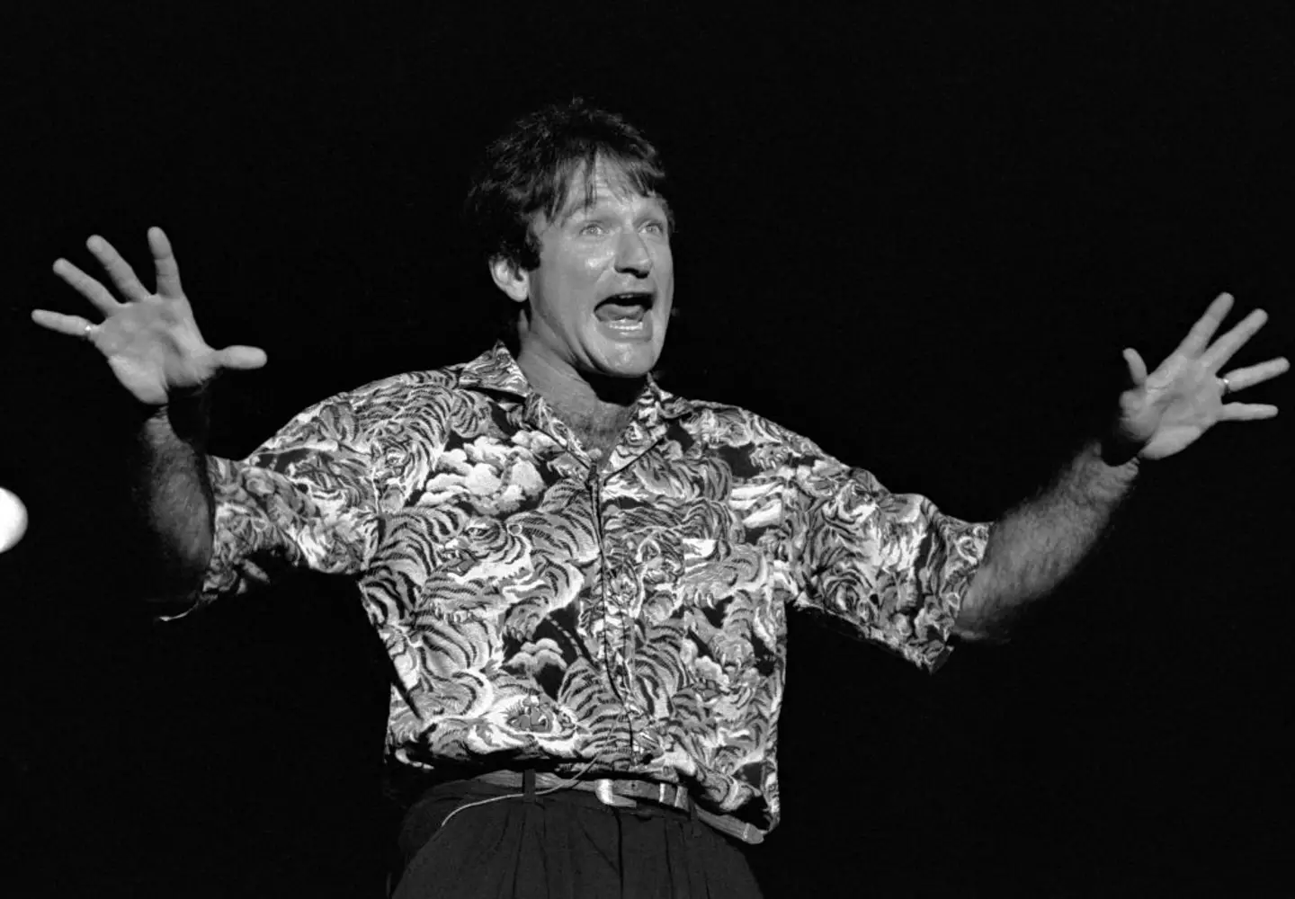 Williams performing in Georgia, 1986 (Rick Diamond/Getty Images)