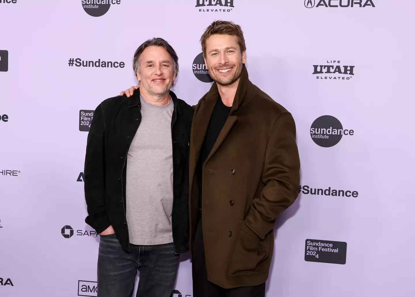Richard Linklater and Glen Powell. (Variety via Getty Images)