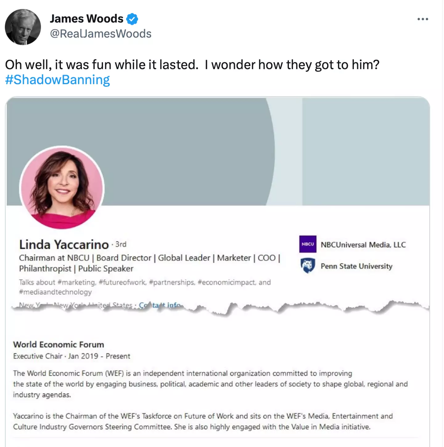 Actor and conspiracy theorist James Wood has criticised the announcement.