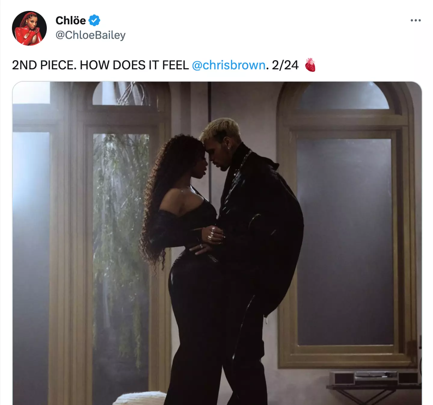 Bailey's track with Brown is set to be released on 24 February.