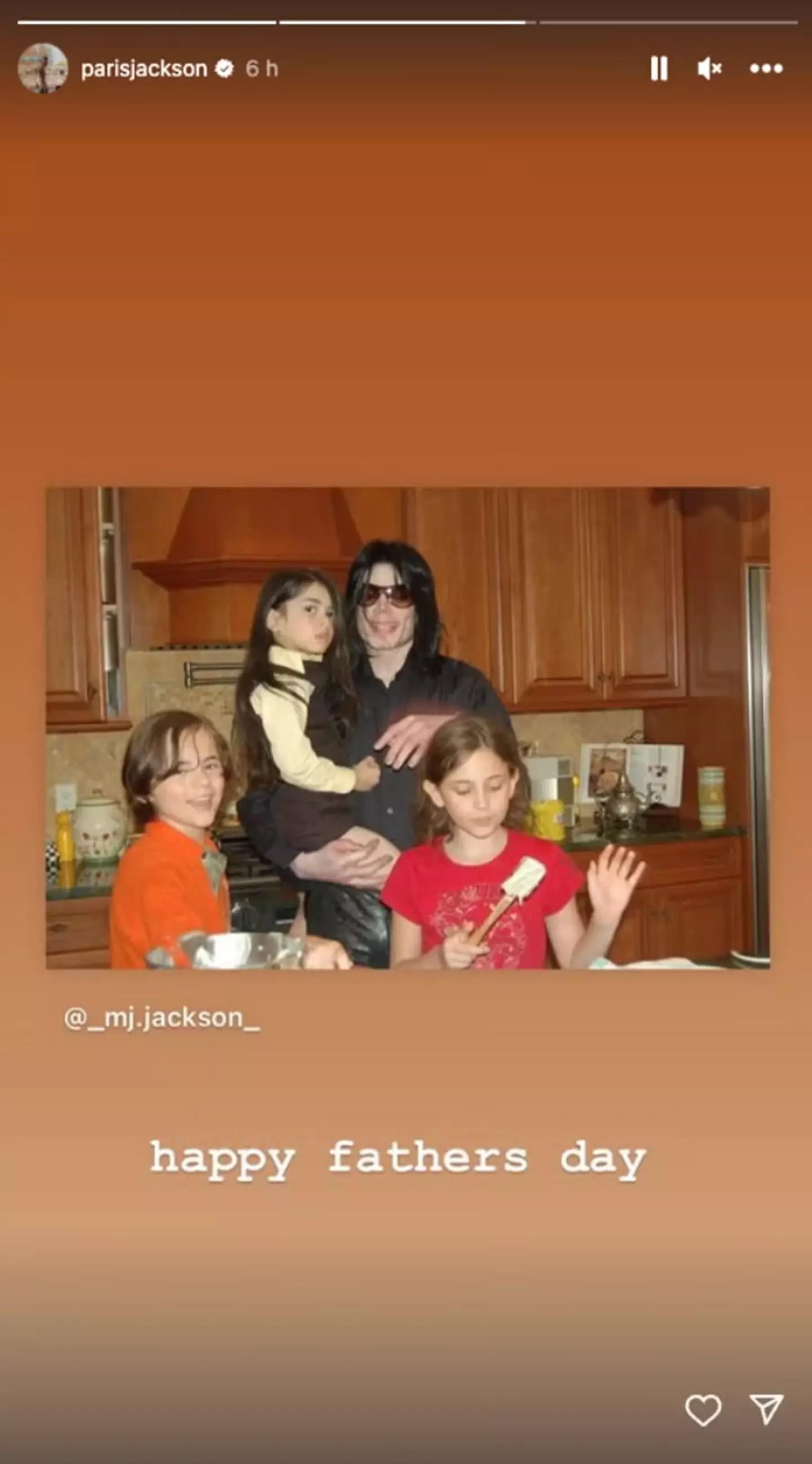 The family can be seen baking a cake in the throwback post.