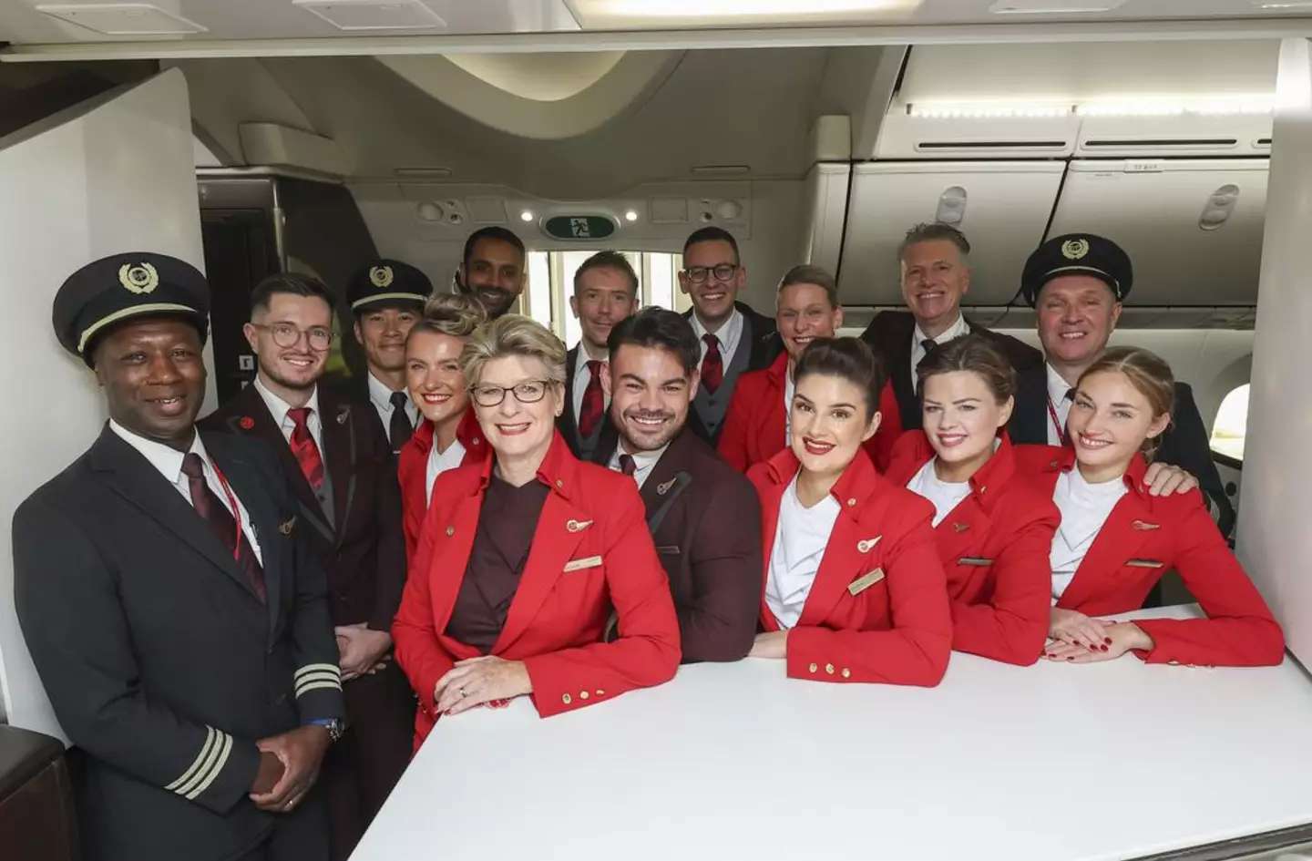 The flight is heading to New York.