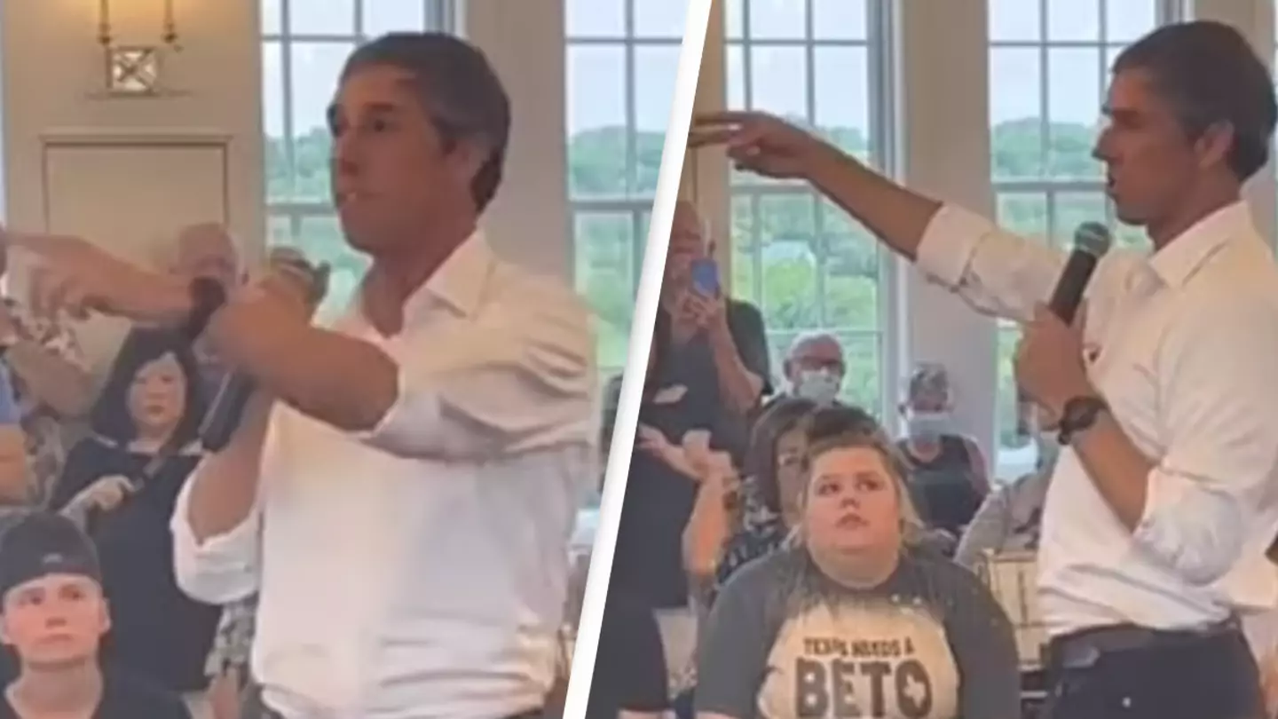 Beto O'Rourke calls man who laughed at gun violence a 'motherf***er'