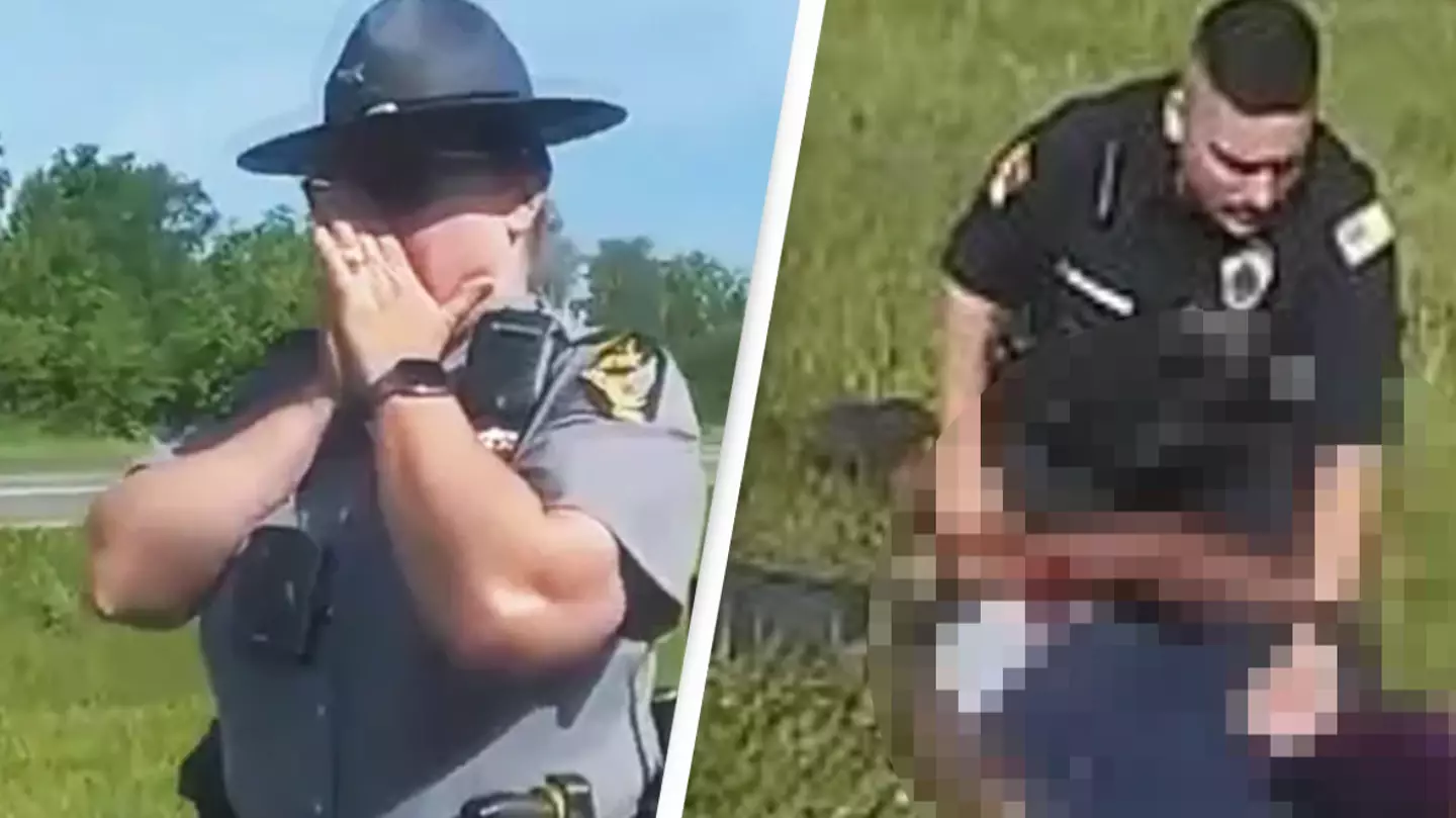 Unarmed truck driver attacked by police dog after he surrendered to cops in Ohio