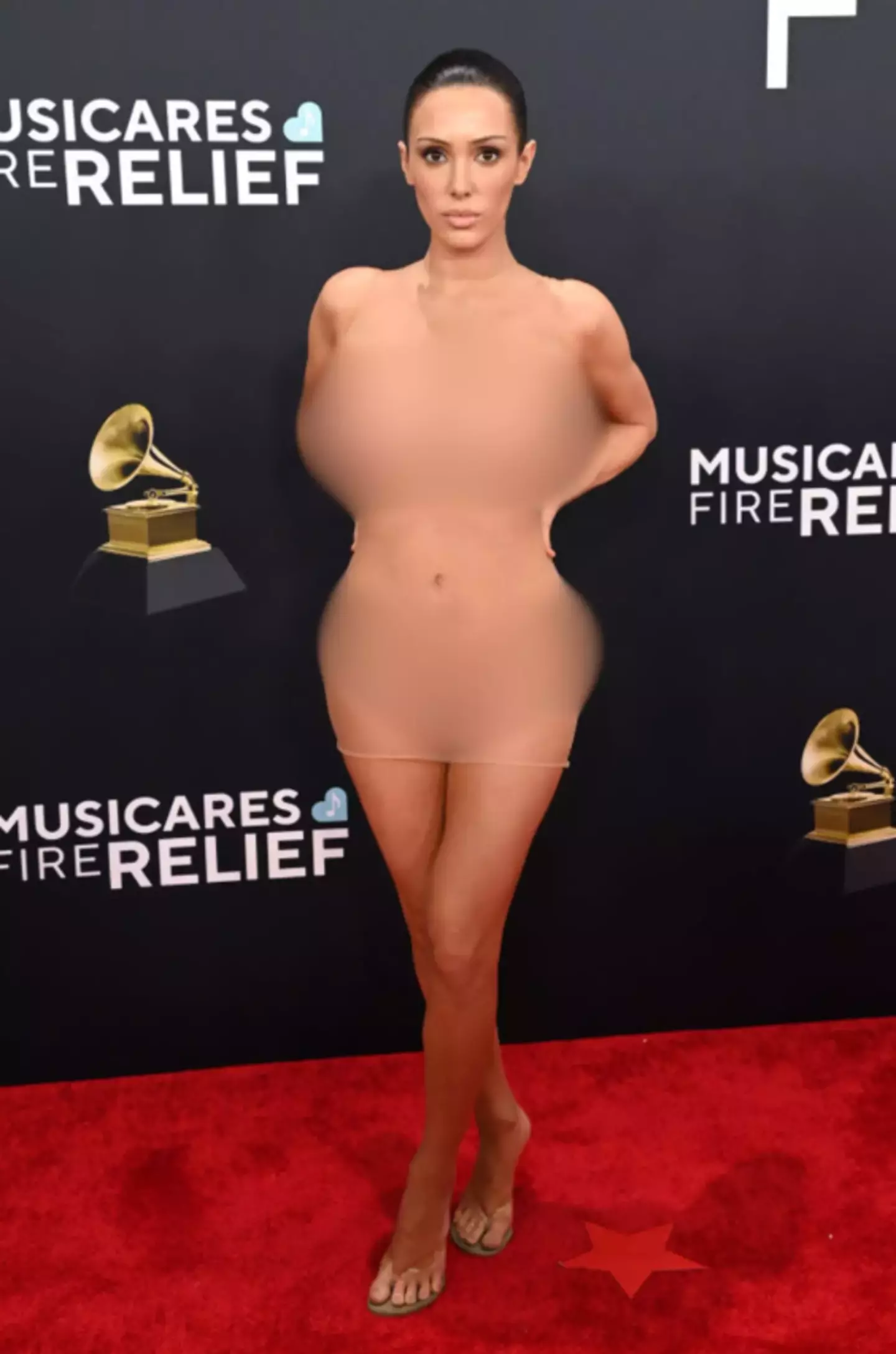 Bianca's outfit has caused quite a stir (Jon Kopaloff/WireImage)