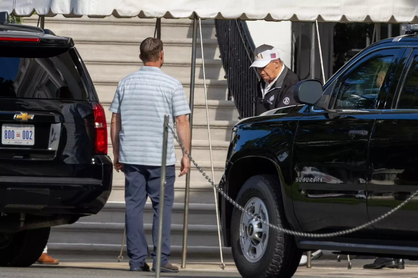 The POTUS was spotted just this weekend, prompting concerns from many (Tasos Katopodis/Getty Images)