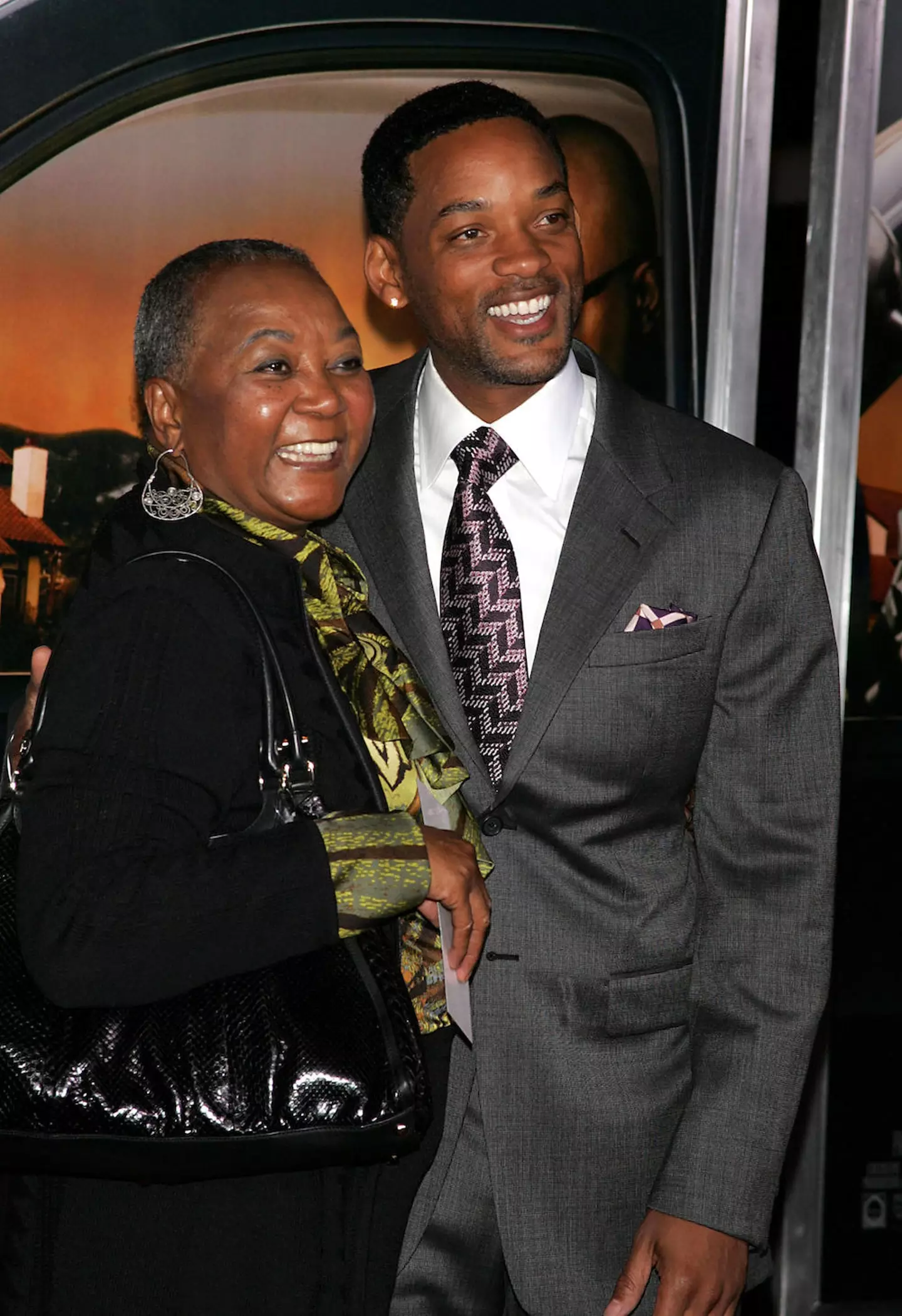 Will Smith with his mum Caroline Bright.