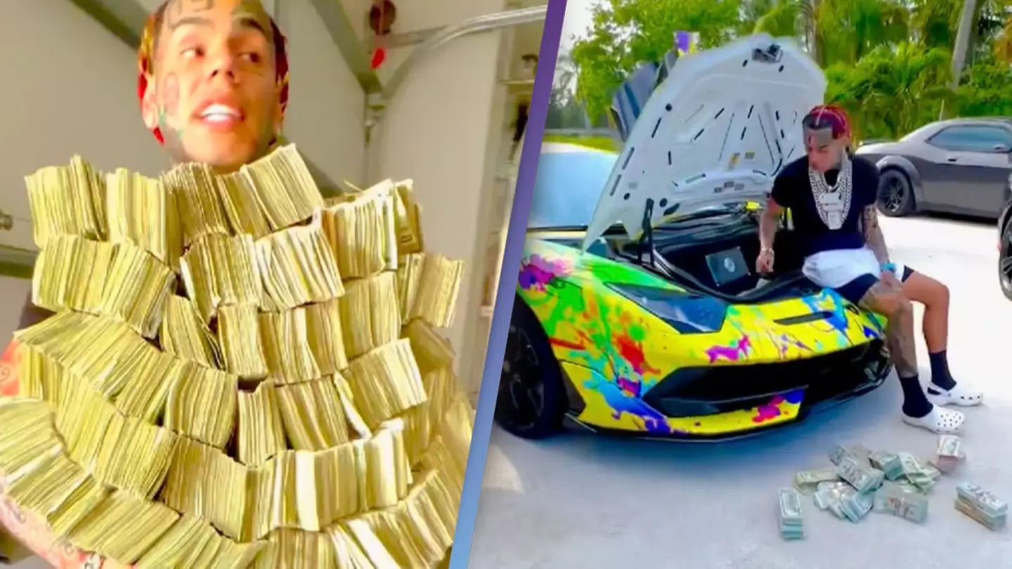 Rapper 6ix9ine Sparks Criticism After Posting Video Flaunting 'Obscene' Wealth