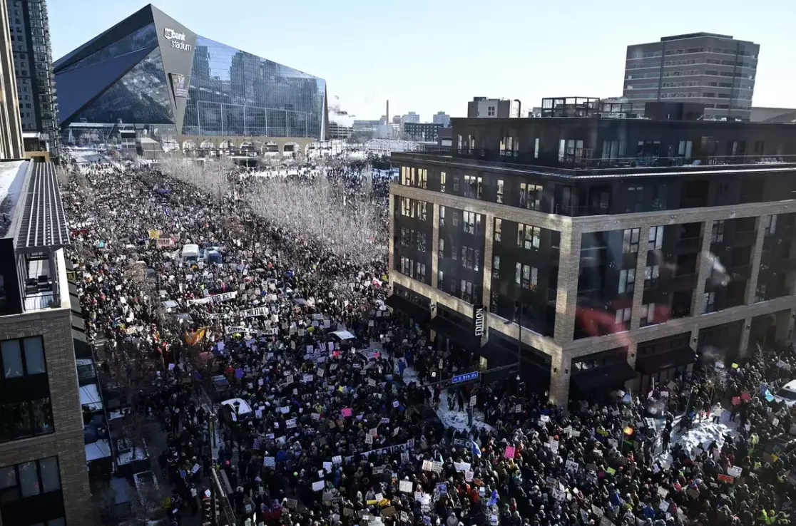 Anti-ICE protests have taken place Minneapolis this month (Stephen Maturen/Getty Images)