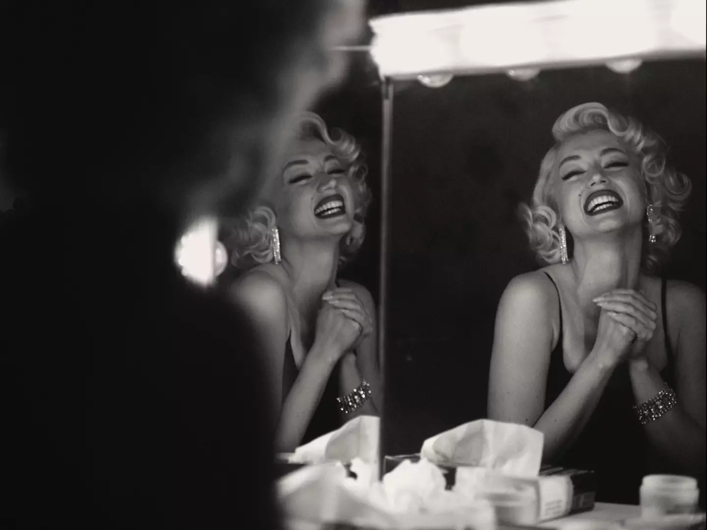 Ana de Armas portrays Marilyn Monroe in 'Blonde'.