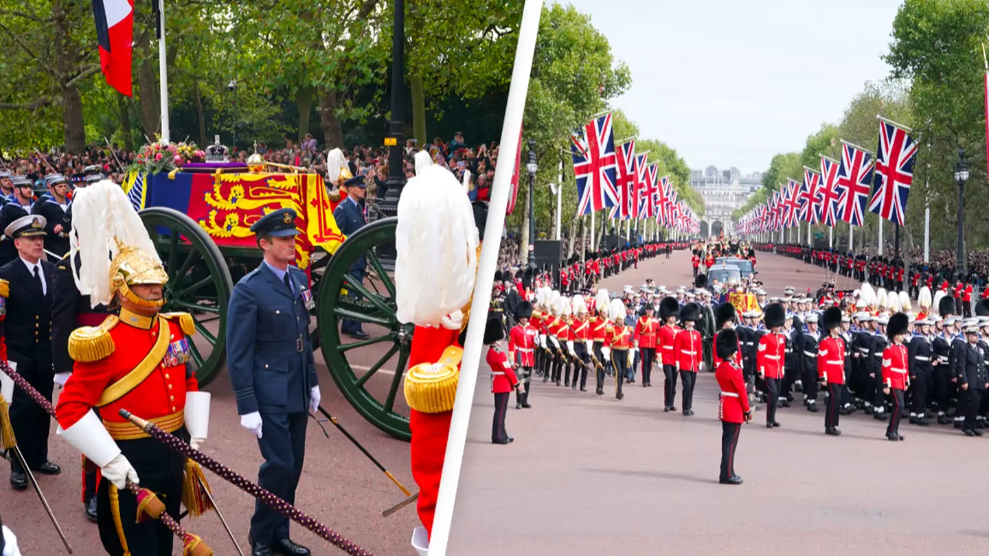 People think Star Wars music is playing during procession at Queen's funeral