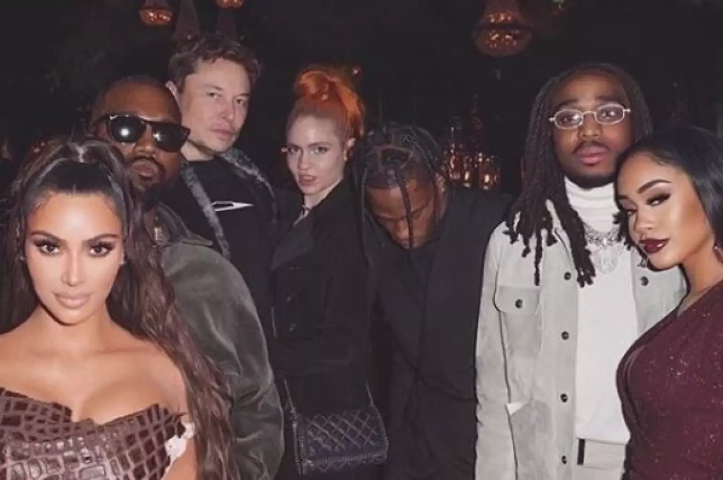 Elon Musk attended a Kardashian Christmas party in 2019.