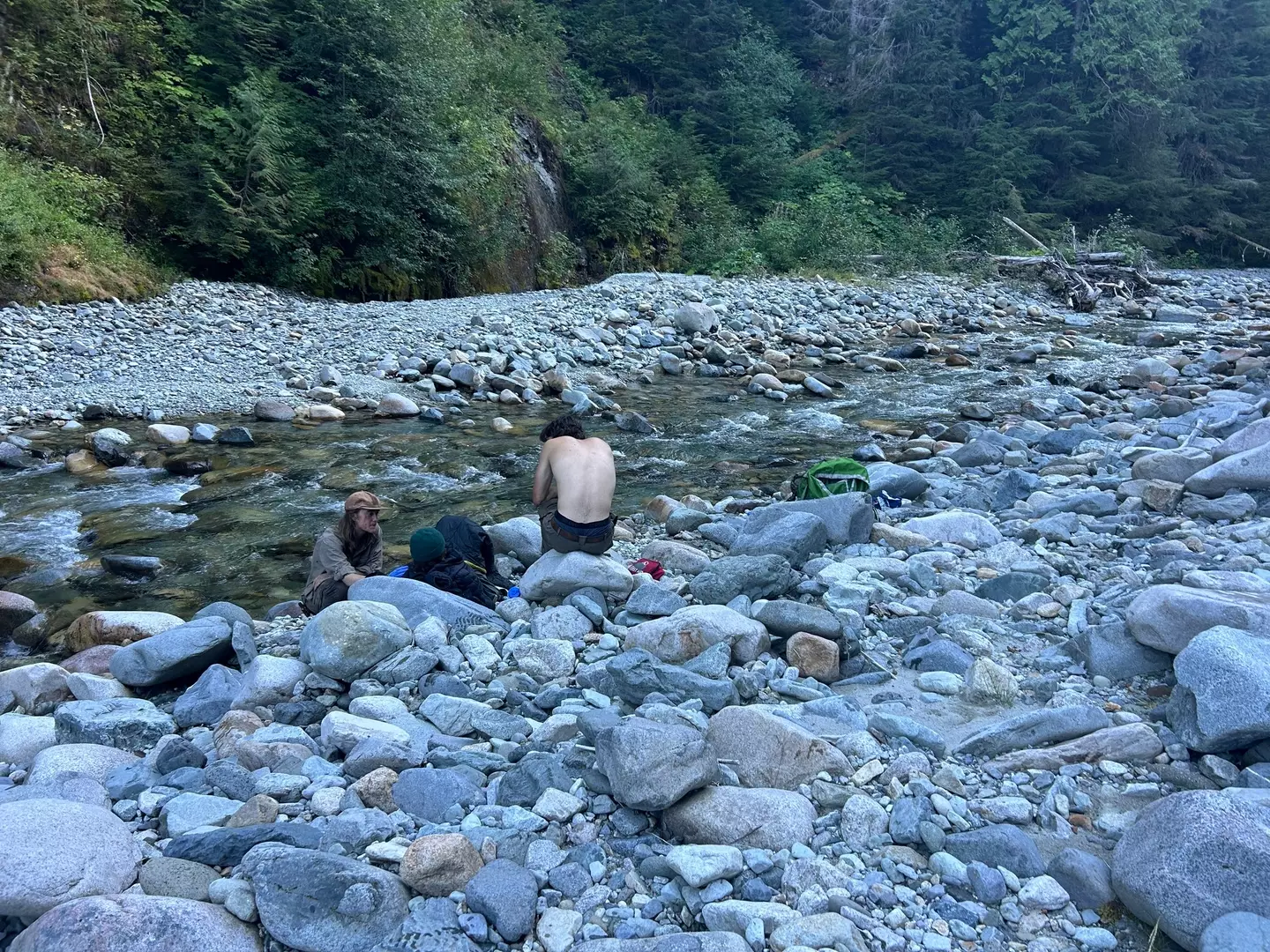 Schock was found by members of Pacific Northwest Trail Association (Facebook/ Jeff Kish)