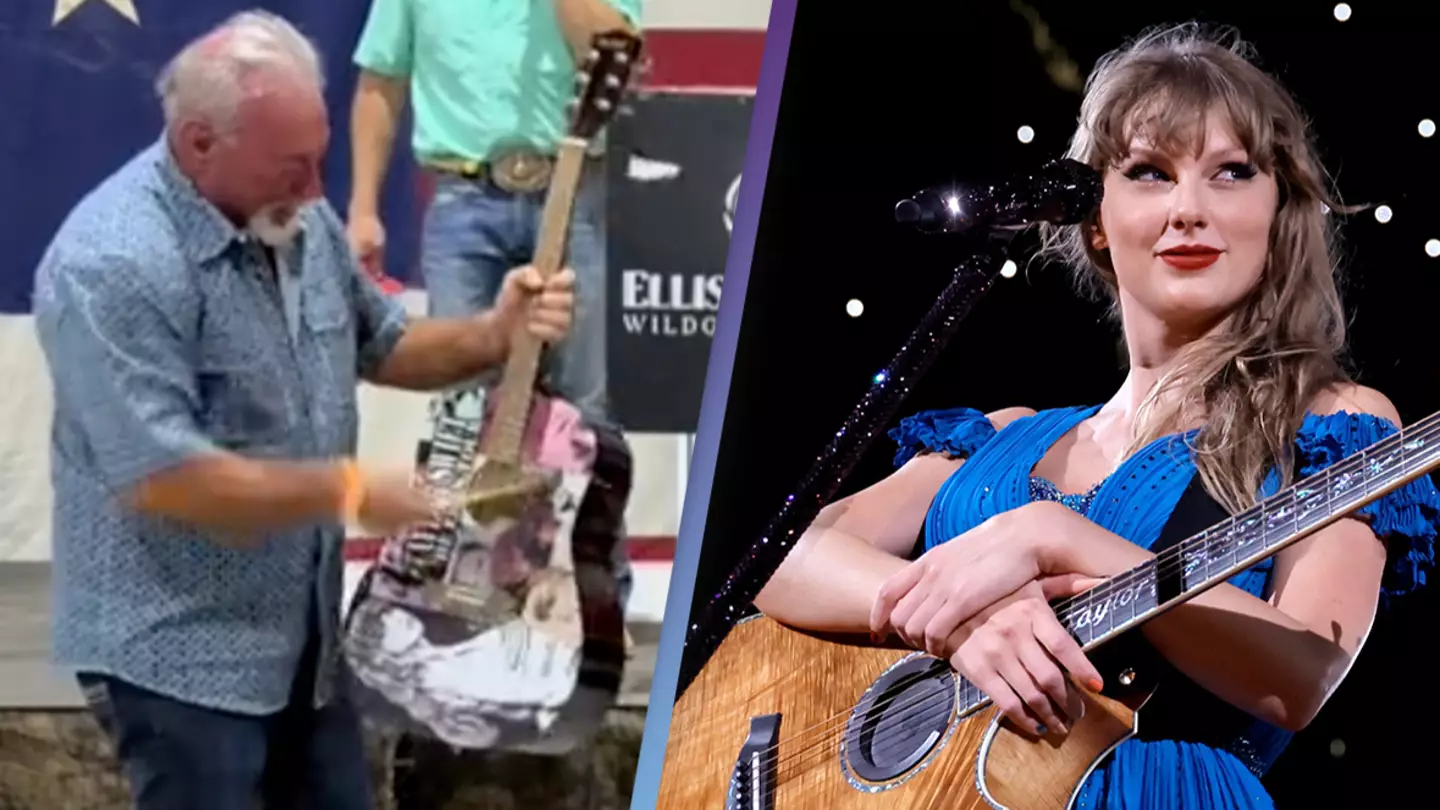Man speaks out on why he spent $4,000 on 'signed' Taylor Swift guitar just to destroy it