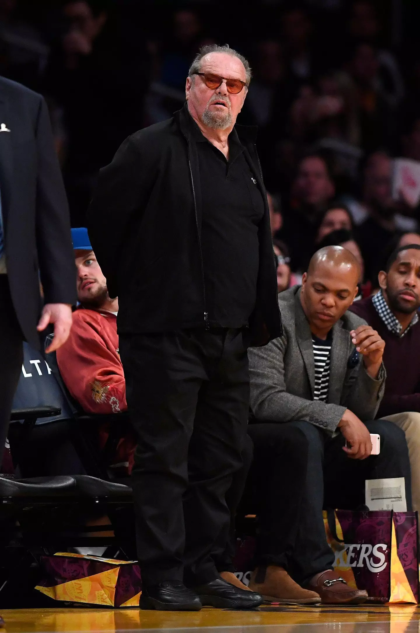 Nicholson pictured at a LA Lakers game.