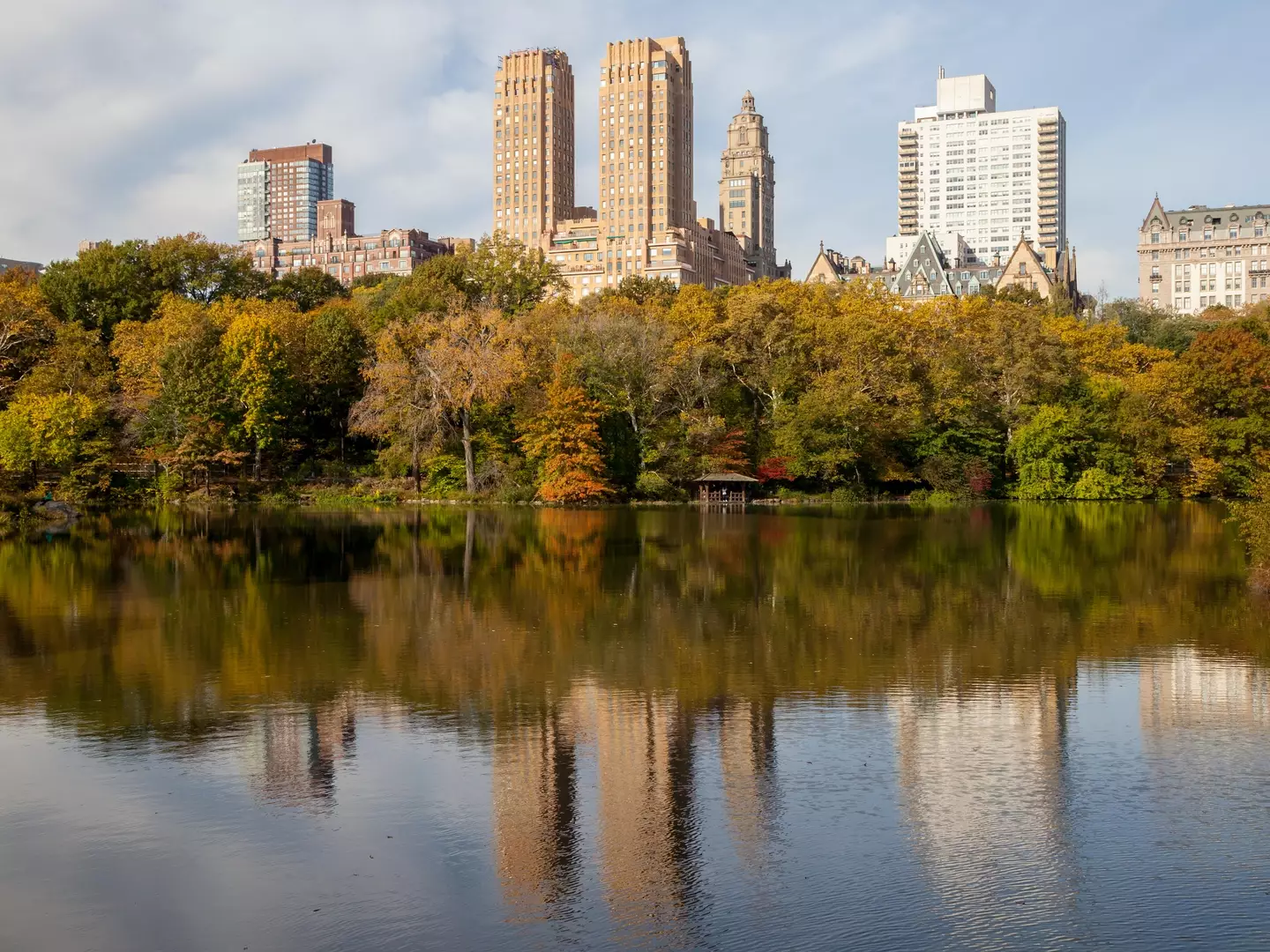 Central Park is now home to lakes and a zoo.