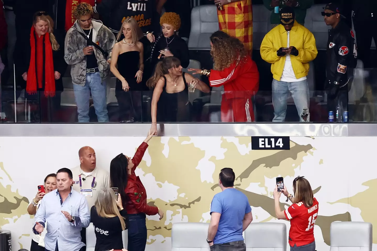 Don't worry, the 'Video Games' hitmaker made it into the suite eventually.