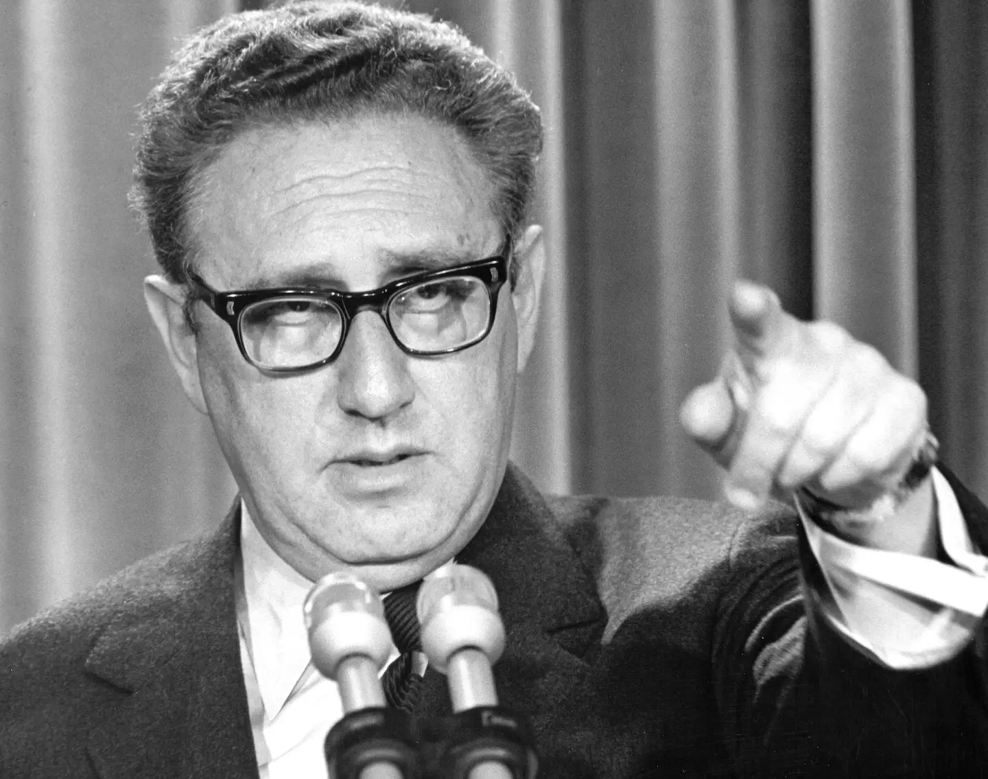 Kissinger leaves behind wife, Nancy, and his two children.