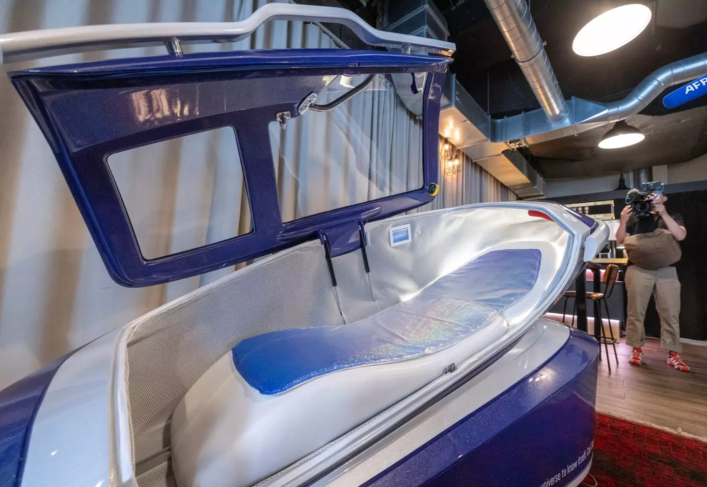 The first person to use the pod died earlier this week (ARND WIEGMANN/AFP via Getty Images)