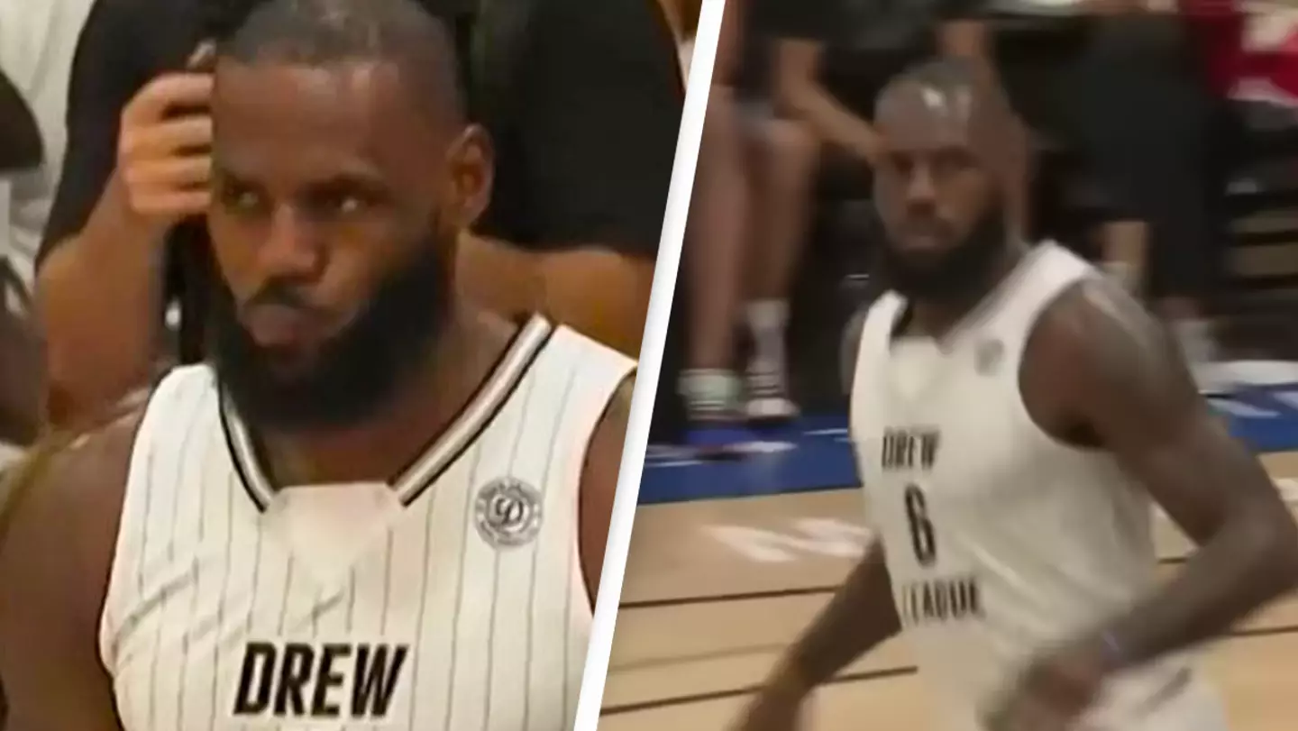 LeBron James Appears To Cover Adidas Logo On His Team Shirt