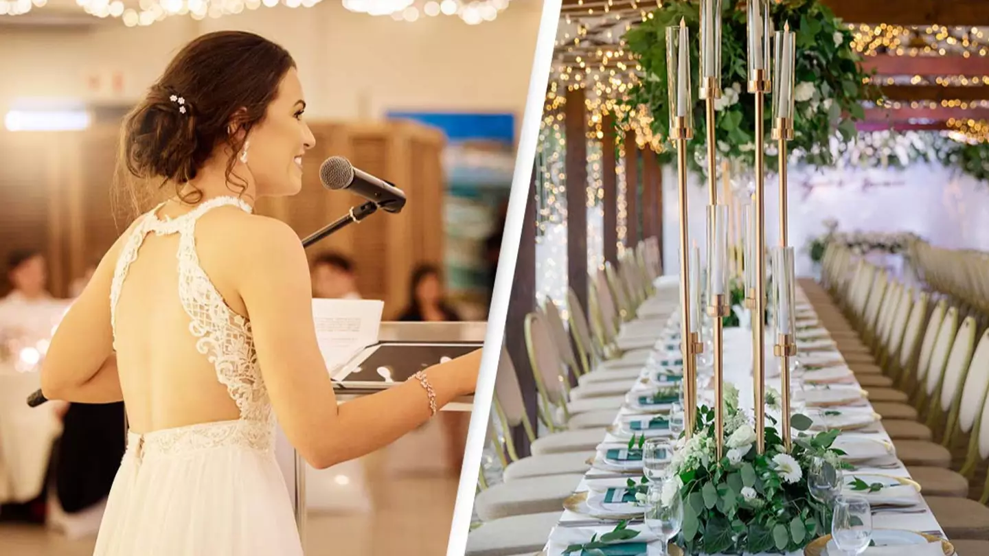 Bride reads out fiancé's affair texts instead of their vows at wedding