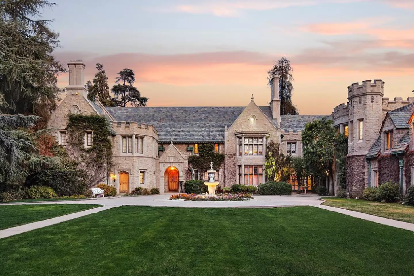 The Playboy Mansion in Los Angeles.