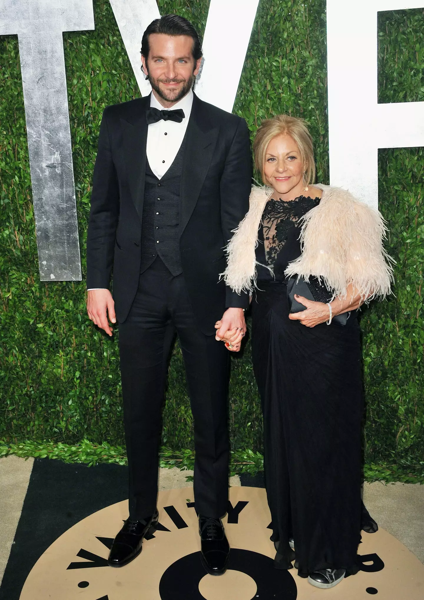 Cooper and his mom at the Vanity Fair 2013 Oscar party.