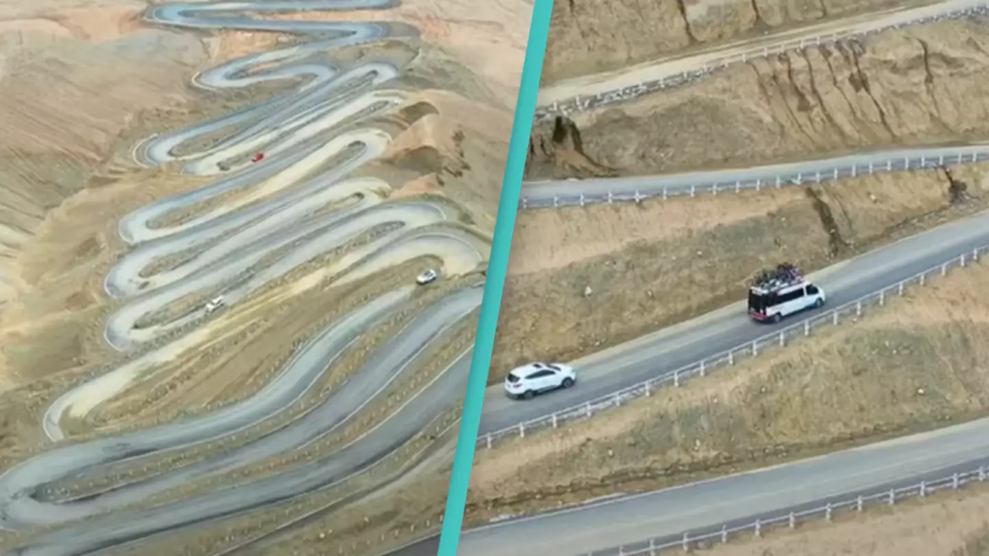 ‘Road hell’ which has ‘600 sharp turns’ is making people sick just by looking at it