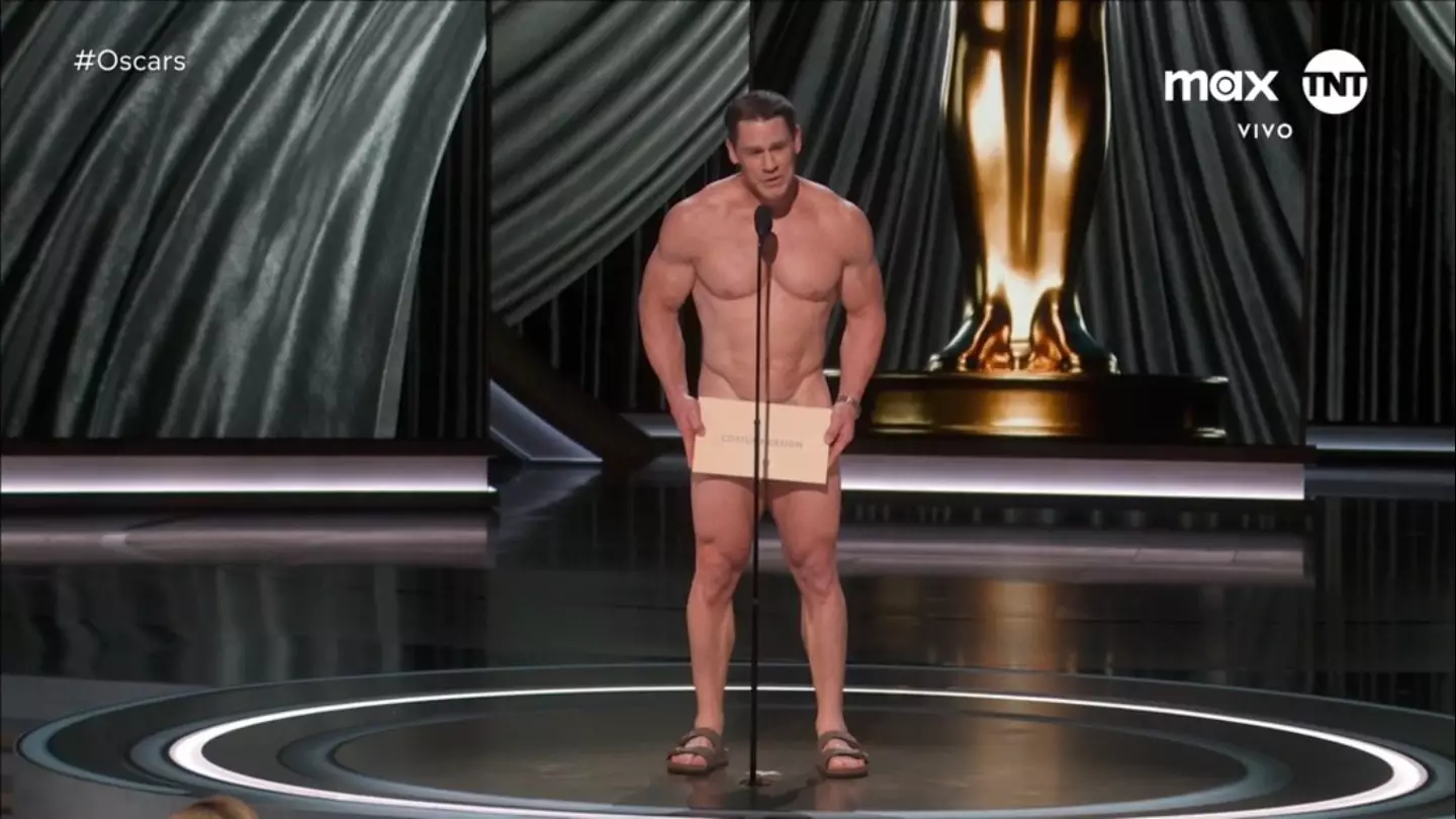 John Cena left little to the imagination at the Oscars.