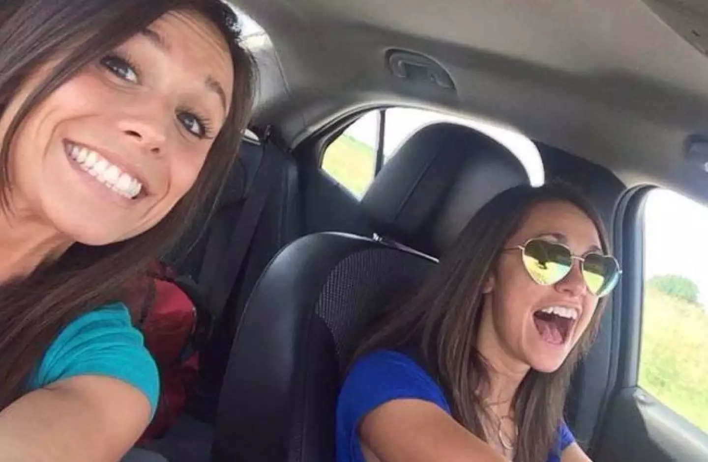 The two women looked excited to be on their way (KCTV)