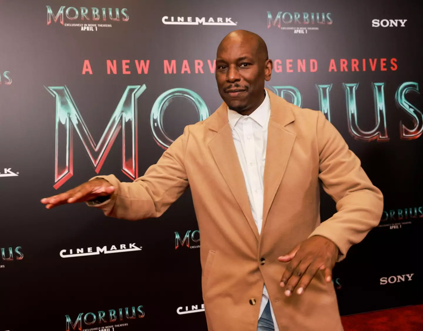 Tyrese Gibson at the Morbius premiere.