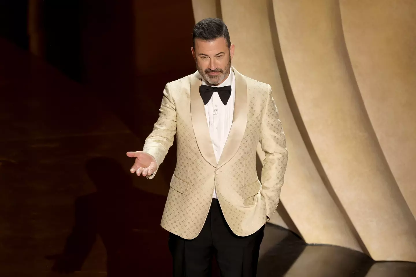 TV star Jimmy Kimmel hosted the 2024 Oscars.