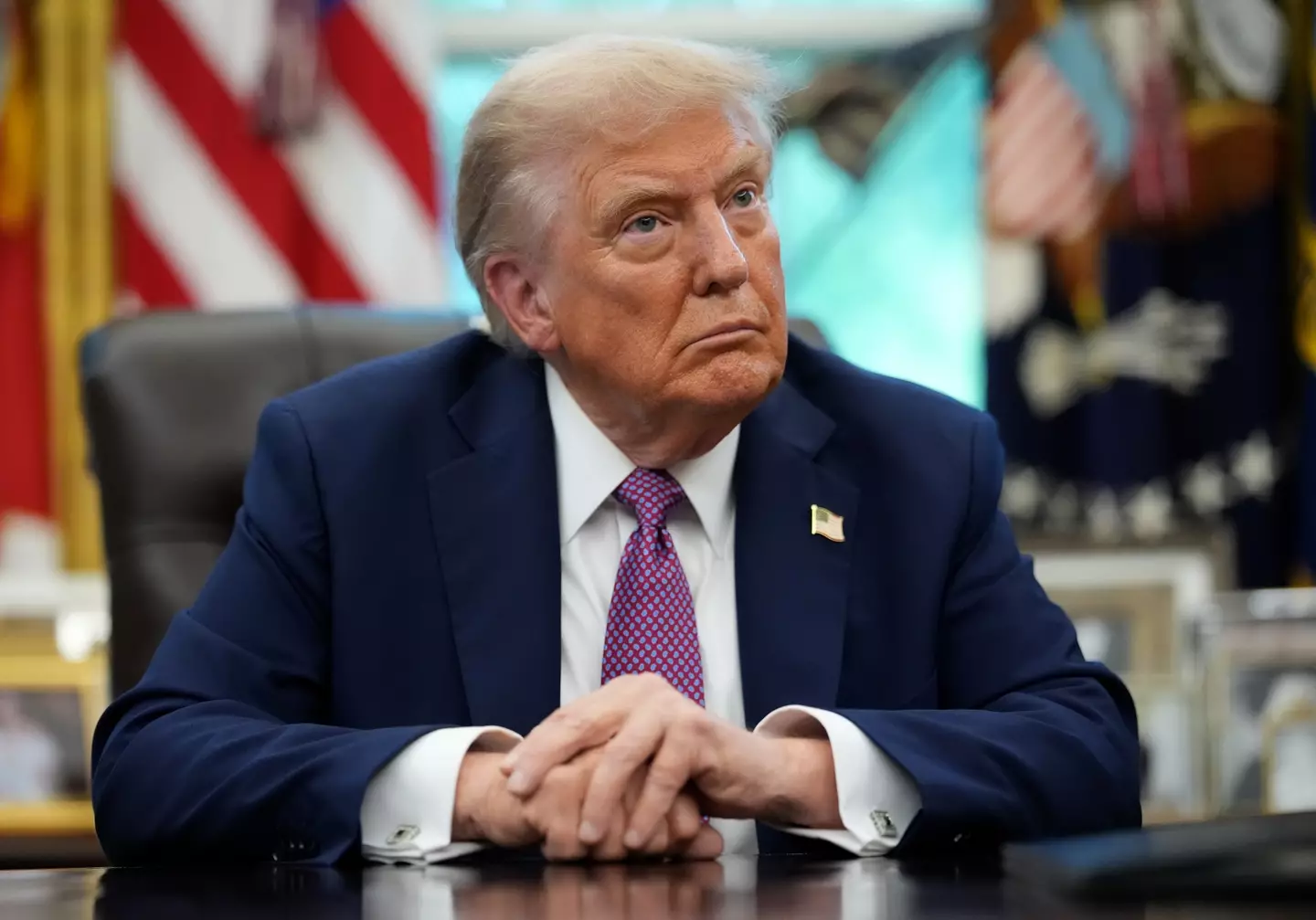 Donald Trump had an ominous message for the situation (Kevin Dietsch/Getty Images)