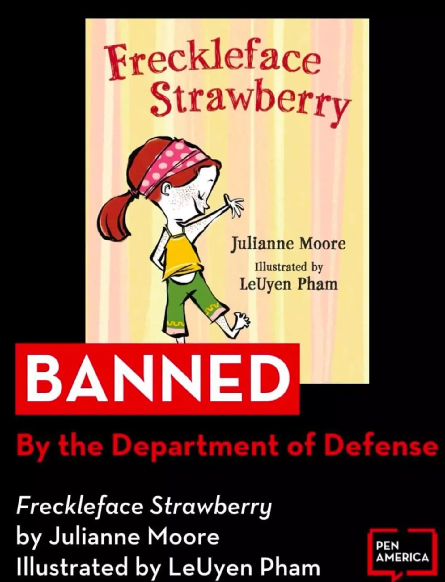 Moore questions why the book has been banned (Instagram/@juliannamoore)