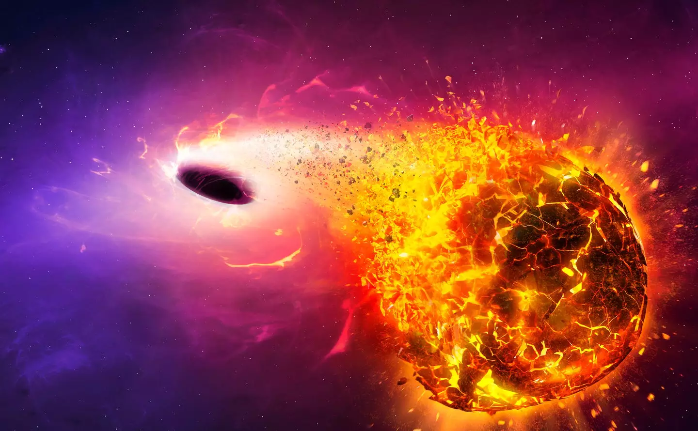 We'd be in big trouble if Earth ever came close to a black hole... (Getty Stock Image)
