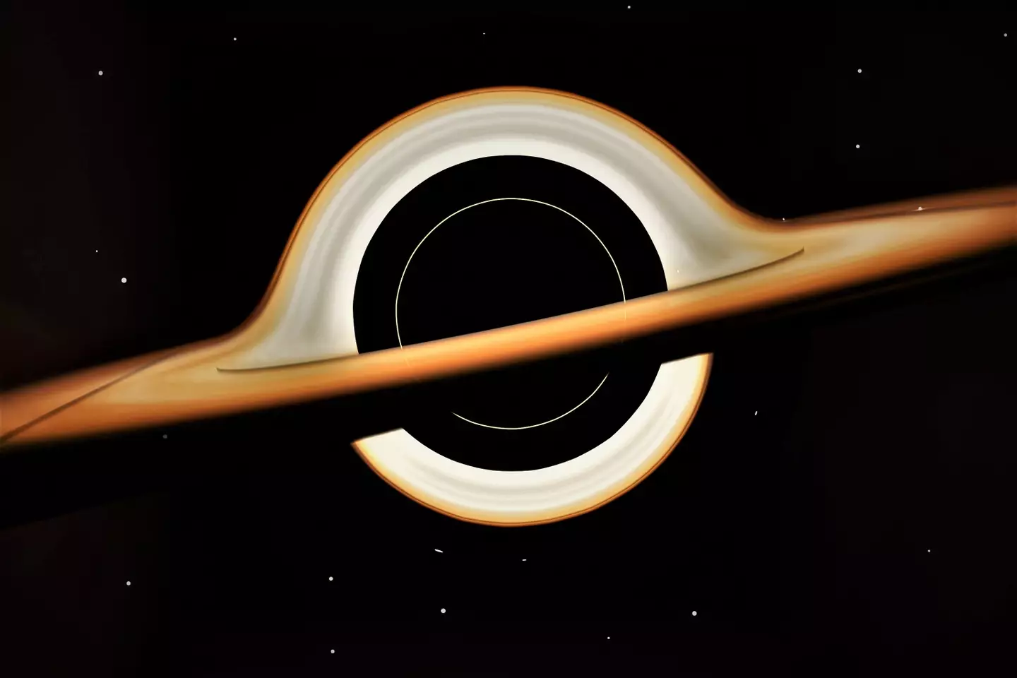 An artist's render of a black hole.